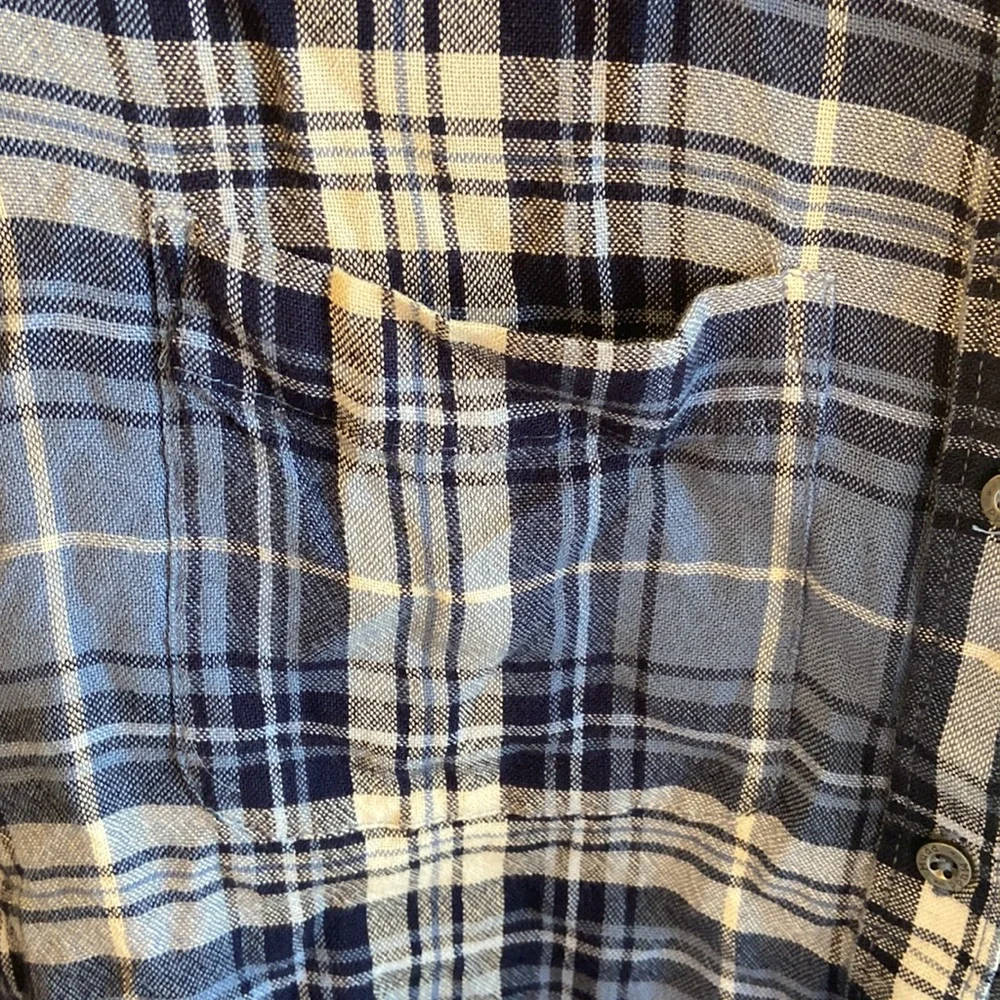 MUDD plaid button down Top M Jrs
